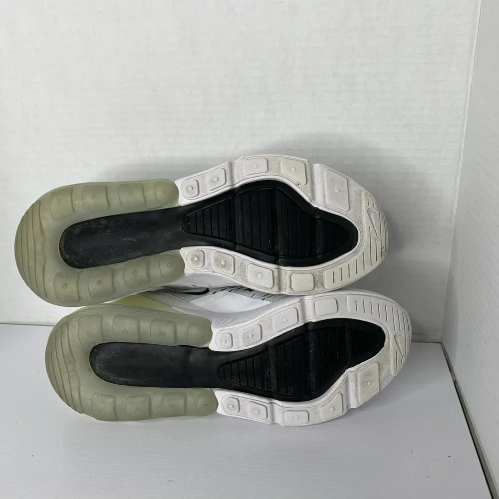 Women's Size 8- Nike Air Max 270 White Black Running Shoes AH6789-100 - Picture 7 of 7